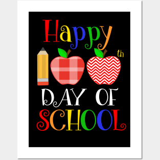Happy 100th Days of School Kindergarten Teacher Posters and Art